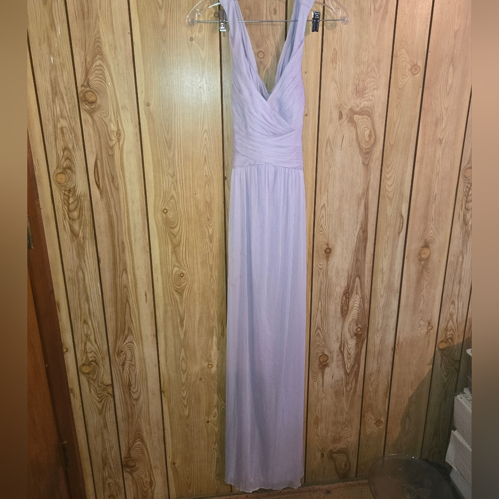 David's Bridal wisteria color dress. Size 2. Worn once.